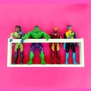 Ver imagem 2 de 3 Nichos de Parede Porta Bonecos Infantis Estante de Brinquedos Mdf 55cm