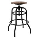 Ver imagem 1 de Banqueta Industrial Pecorino Assento Imbuia com Base Preta 78 Cm (alt) - 44440