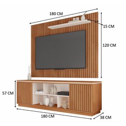 Composição Rack e Painel Oregon Caemmun 1,80 - 3