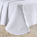 Ver imagem 3 de Cobre Leito Casal Padrão Verity 200 Fios Bordado 3 Peças - Branco