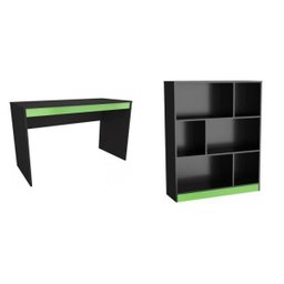 Kit Gamer Escrivaninha Estante 6 Nichos B28 - 2