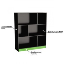 Kit Gamer Escrivaninha Estante 6 Nichos B28 - 8