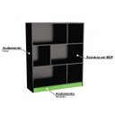 Ver mais imagens de Conjunto Gamer Escrivaninha Estante 6 Nichos B28