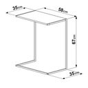 Ver imagem 4 de Mesa Lateral de Apoio Industrial Marrom Vermont/Preto