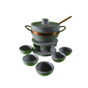 Ver imagem 2 de Jogo 12 Peças de Produtos em Pedra Sabão + Colher de Pau