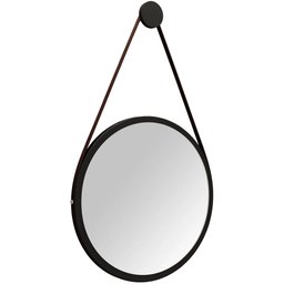 Gabinete de Coluna Para Banheiro Pequin Branco Nero B02 com Espelho Adnet 54 cm Preto - Lyam Decor - 3