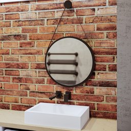 Gabinete de Coluna Para Banheiro Pequin Branco Nero B02 com Espelho Adnet 54 cm Preto - Lyam Decor - 5