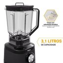Ver imagem 3 de Liquidificador Philco 1500w 12 Velocidades 3,1l Plq15a 110v