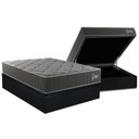 Ver imagem 1 de Cama Box Baú Casal + Colchão Ortopédico Kappesberg D40 Anatômico Grise + Base Crc Corano Black