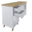 Ver mais imagens de Escrivaninha Mesa Escritório Retrô com Estante