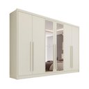 Ver imagem 1 de Guarda Roupa Valência 6 Portas 6 Gavetas Espelhado Mdf - Mademarcs1