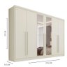 Guarda Roupa Valência 6 Portas 6 Gavetas Espelhado Mdf - Mademarcs1 - 5