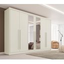 Ver imagem 3 de Guarda Roupa Valência 6 Portas 6 Gavetas Espelhado Mdf - Mademarcs1