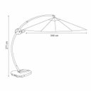 Ver imagem 3 de Ombrelone Hexagonal 3.5m Acionamento A Manivela Barbados
