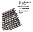Ver imagem 5 de Jogo de Ponteiras Magnéticas Phillips com 10 Peças 04442 Titanium Tamanho: 65mm