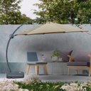 Ver imagem 3 de Ombrelone Hexagonal Acionamento a Manivela Barbados Marrom/Fendi