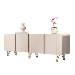 Aparador Buffet Bancada Saluti Hb Móveis 220 Cm - Off White - 7