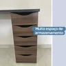 Escrivaninha Cavalete 135cm 5 Gavetas 2 Prateleiras Spirit  - 12