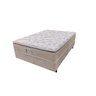 Conjunto Box Casal King Size Atria Plus Semi Ortopédico com Espuma D33 e D29 Soft 1,93x2,03x0,68 Beg - 2