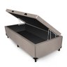 Box Baú Max Ultra Suede Bege Solteiro 88x188x42cm Maxpuma - 2