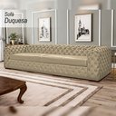 Ver imagem 2 de Sofá Decorativo Sala de Estar Duquesa 4 Lugares 260cm Couro Bege - Mozzelar
