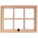 Ver imagem 1 de Janela de Madeira Maxim-ar 50x70cm com Caixilho 9,4cm Ewr Mp61 Rondosul