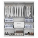 Ver imagem 6 de Guarda Roupa Casal 7 Portas 156 Cm Cancun Branco Armoveis