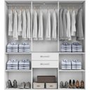 Ver imagem 7 de Guarda Roupa Casal 7 Portas 156 Cm Cancun Branco Armoveis