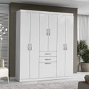 Ver mais imagens de Guarda Roupa Casal 7 Portas 156 Cm Cancun Branco Armoveis