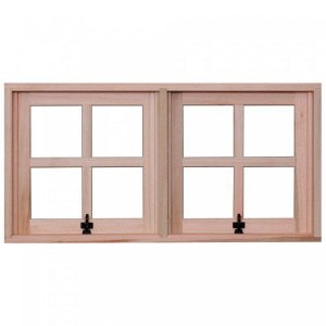 Janela de Madeira Maxim-Ar 60x120cm com Caixilho 9,4cm EWR MP53 Rondosul 