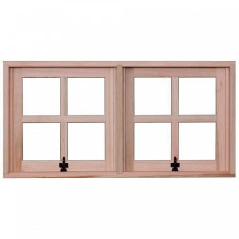 Janela de Madeira Maxim-ar 60x120cm com Caixilho 9,4cm Ewr Mp53 Rondosul