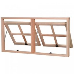Janela de Madeira Maxim-Ar 60x120cm com Caixilho 9,4cm EWR MP53 Rondosul  - 6