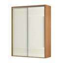Ver imagem 1 de Guarda Roupa 100% Mdf Casal 1,79m com 2 Portas de Correr Tw601 Dalla Costa-freijó/off White