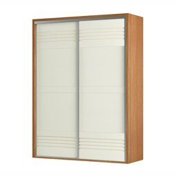 Guarda Roupa 100% Mdf Casal 1,79m com 2 Portas de Correr Tw601 Dalla Costa-freijó/off White - 1
