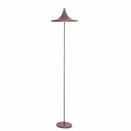 Luminária de Piso Abajur Chão Tomiko (edição Oriental) Marrom Cortem - 1