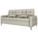 Ver imagem 1 de Sofa Cama 2 Lugares 200cm Pillar Linho Vancouver E483 Milani Store Bege