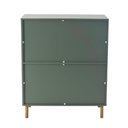 Ver imagem 6 de Cômoda Ditália 4 Gavetas Dm-242 Verde Oliva