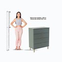 Ver imagem 5 de Cômoda Ditália 4 Gavetas Dm-242 Verde Oliva