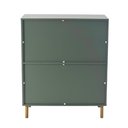 Ver imagem 7 de Cômoda Ditália 4 Gavetas Dm-242 Verde Oliva