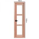 Ver imagem 3 de Janela de Madeira Maxim-ar 120x40cm Pivotante Caixilho 9,4cm Ewk Jp63 Rondosul