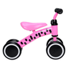 Andador Bebê Bicicleta de Equilíbrio Infantil sem Pedal 4 Rodas Zippy Toys Rosa - 5