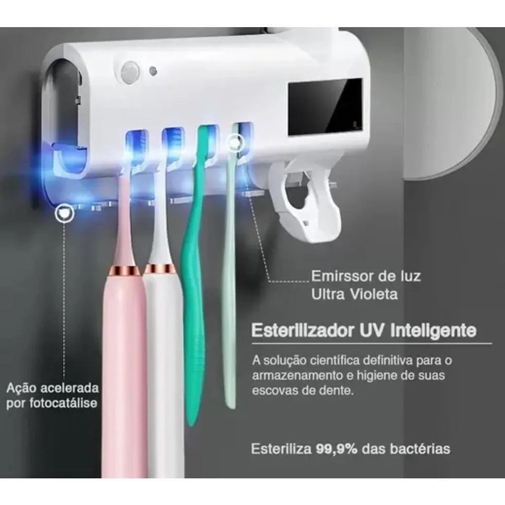 Aplicador Pasta de Dente para Escovas C Esterilizador Uv Aut - 9