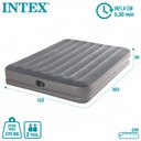 Ver imagem 3 de Colchão Queen Intex Inflável Casal Fiber Tech Prestige com Bomba USB