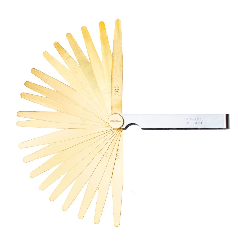 Spessimetro In Rame KS Tools 300.0613 | 20 Lame 0.05-1mm Antimagnetico - Per Meccanica E Fai Da Te