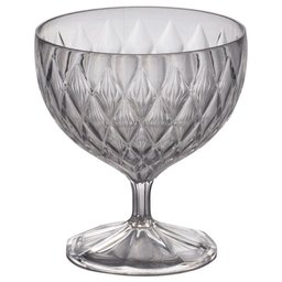 Taça de Plástico para Sobremesa 350ml Cristal Glamour Incolor com 6 Unidades Plasutil Ref.14252 - 3