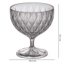 Ver imagem 4 de Taça de Plástico para Sobremesa 350ml Cristal Glamour Incolor com 6 Unidades Plasutil Ref.14252