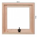 Ver imagem 4 de Janela de Madeira Maxim-Ar 60x60cm com Caixilho 9,4cm Ewr MP60 Rondosul Marrom/sem Pintura