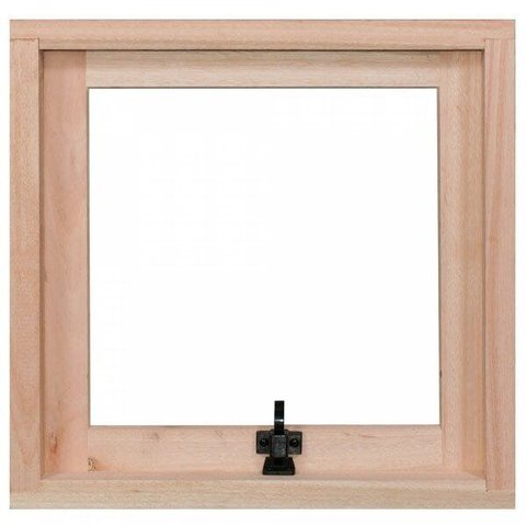 Janela de Madeira Maxim-Ar 60x60cm com Caixilho 9,4cm Ewr MP60 Rondosul Marrom/sem Pintura