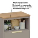 Ver imagem 4 de Balcão de Cozinha 80cm 1 Porta 1 Gavetão com Tampo Lumina Lu Cinammon/cinammon