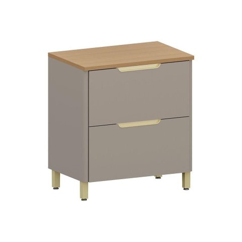 Balcão de Cozinha 80cm 1 Porta 1 Gavetão com Tampo Lumina Lu Cinammon/cinammon